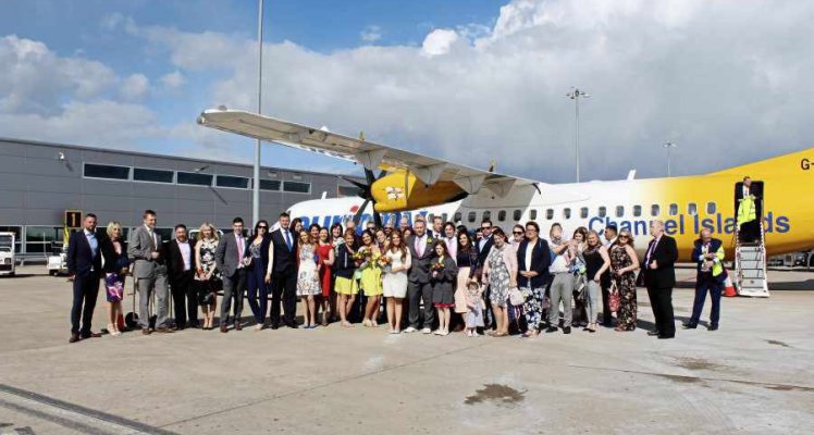 A highly unusual wedding, courtesy of Aurigny