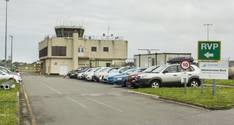 Driving and Parking at the Airport Control Tower building