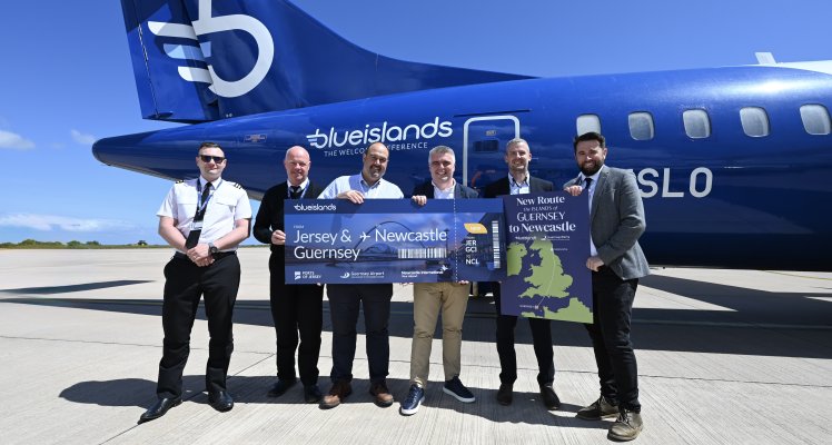Guernsey to Newcastle route takes off