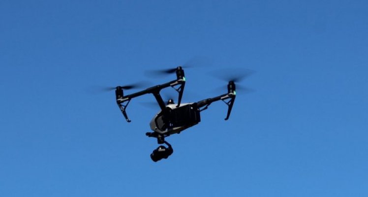 Drone in sky