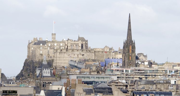 Edinburgh Castle, and city skyline