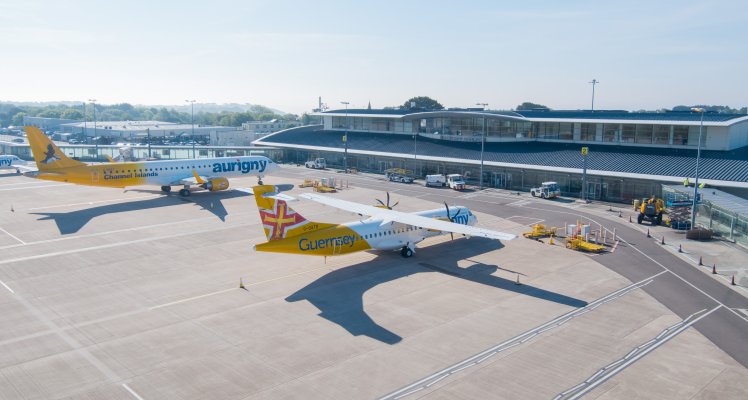 Aurigny planes on apron