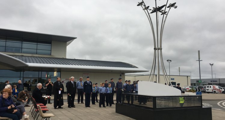 the Allied Air Crew memorial at Guernsey Airport