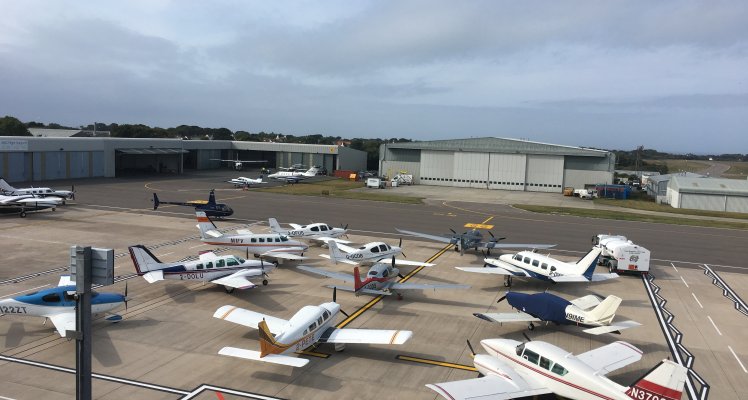 Guernsey Airport west apron