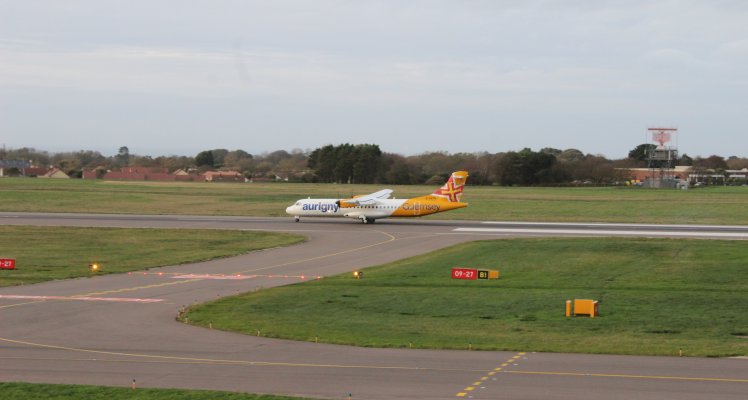 Aurigny ATR at Guernsey Airport