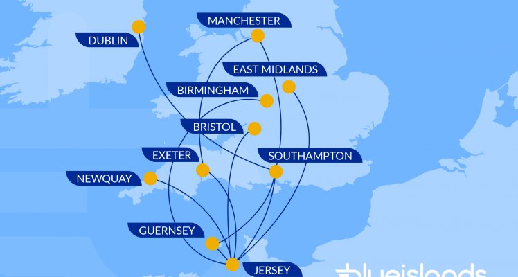 Blue Islands network map