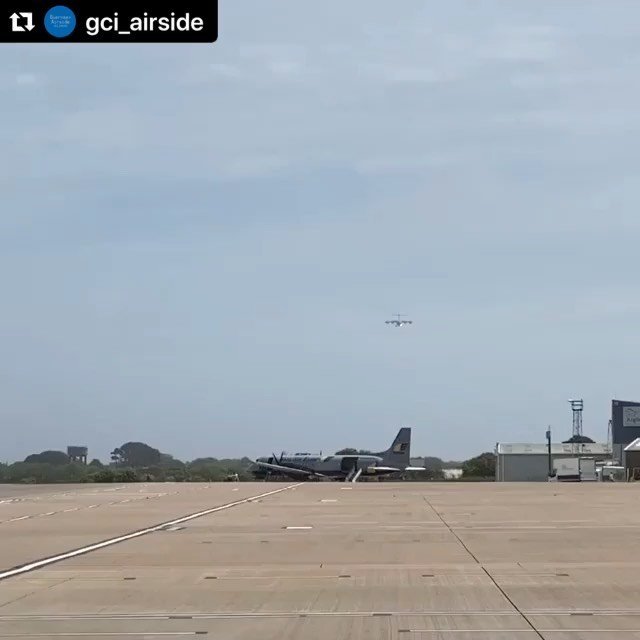 #Repost gciairside with makerepost#guernseyairport #avgeek #airport #egjb #aviationgeek #aviationphoto #aircraft #travel #aviation #aviation4u #avpic #jetpic #guernsey #airplane #aviationlovers #aviationphotography #airwaysmagazine #raf #a400m #a400 #airbus